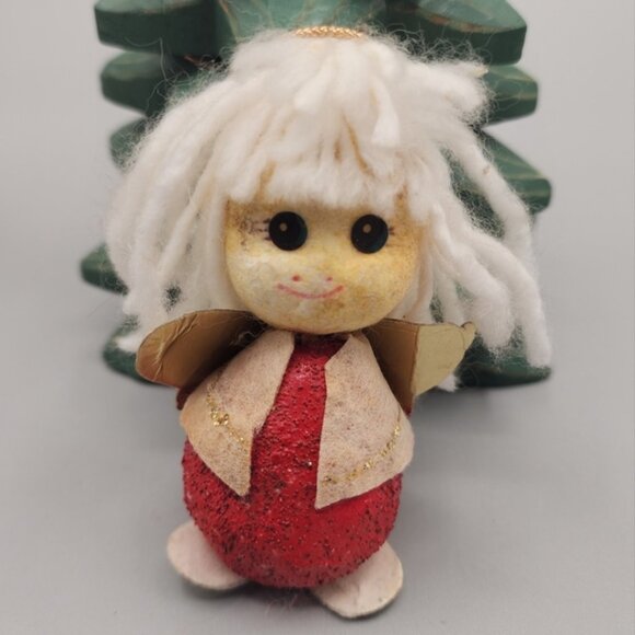 Vintage Flocked Christmas Ornaments - Picture 7 of 8